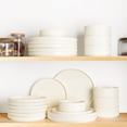 thumbnail image 4 of TheTerra Ceramic Dinnerware Sets for 8, 24 Pieces Porcelain Lightweight Plates and Bowls Sets, Scratch Resistant Dish Set, Oven & Microwave & Dishwasher Safe, Beige, 4 of 8