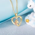 thumbnail image 5 of Tingn Unicorn Necklace for Women Colorful CZ Gold Heart Unicorn Birthday Gifts Necklace, 5 of 5