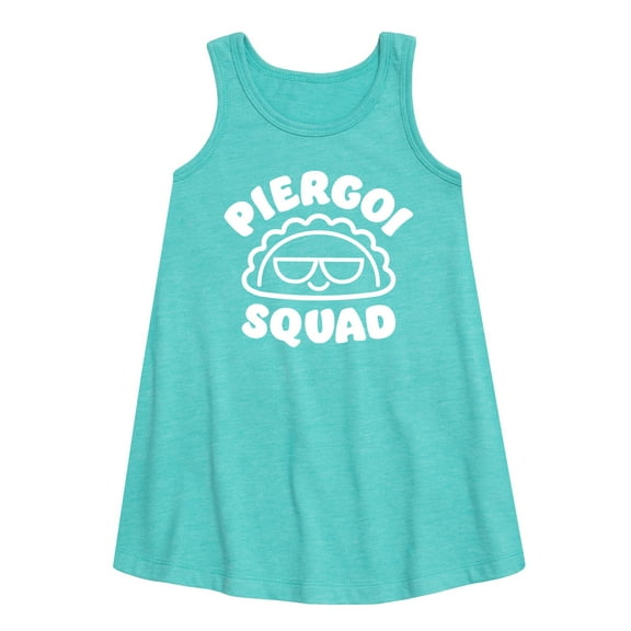 Instant Message - Dyngus Day - Pierogi Squad - Polish Holiday Celebration - Toddler & Youth Girls A-line Dress