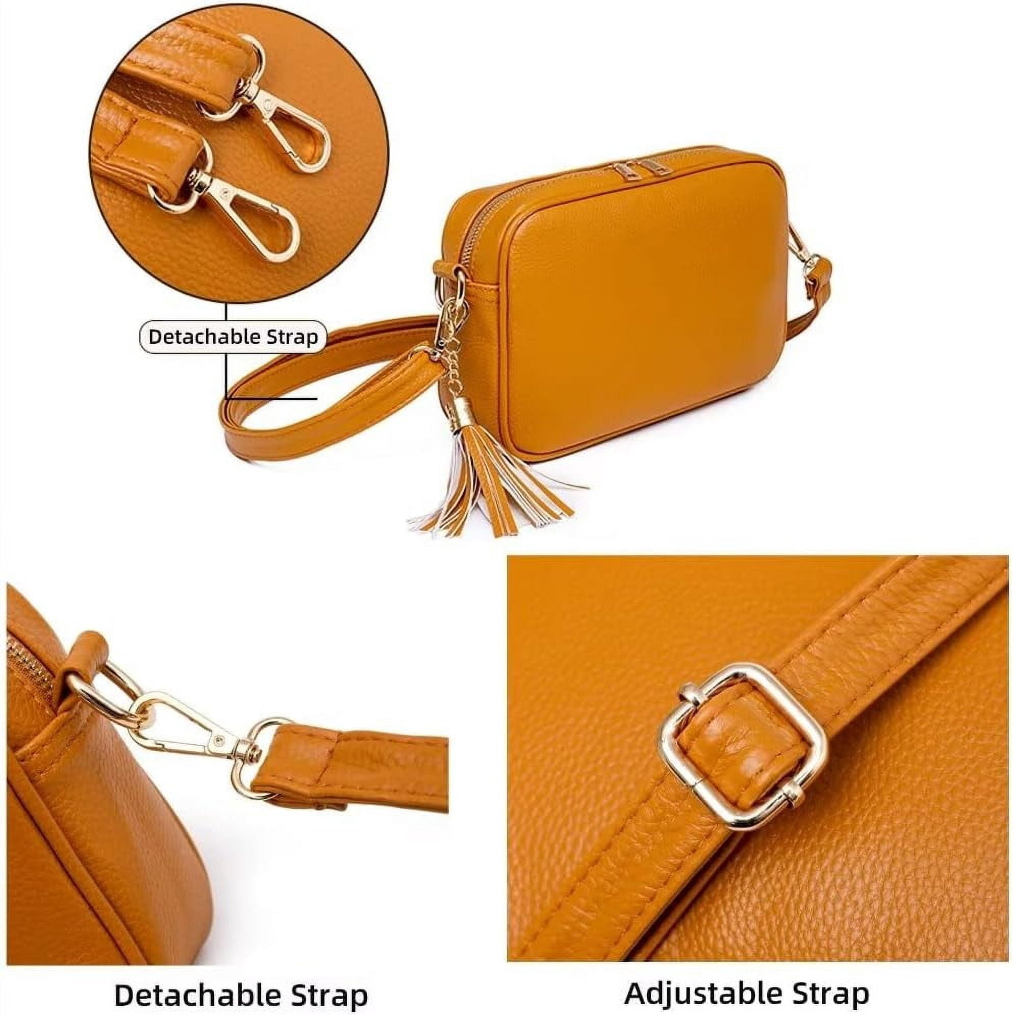 Municipal Shoulder Bag for Women Small PU Leather Crossbody Purse Lightweight Pocketbook Designer Travel Satchel with Tassel