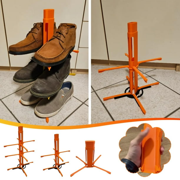 Zapatero para la organización de la sala de estar | Estante decorativo impreso que ahorra espacio | Fácil montaje | Solución de almacenamiento personalizable | Decoración del hogar asequible