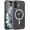 Black Glitter, variant on Magnetic for iPhone 16 Plus Case, Clear Crystal Glitter 16Plus Phone Case Compatible with MagSafe, Shockproof Sparkly Cute Women Girl Cover for iPhone 16Plus 6.7 inch, Clear Black Glitter