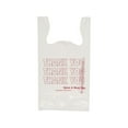 thumbnail image 2 of Inteplast Group "Thank You" Handled T-Shirt Bags 11 1/2 x 21 Polyethylene White 900/Carton THW1VAL, 2 of 2