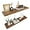 Rustic Wood 01, variant on Floating Shelves for Bedroom, Bathroom & Living Room - 36 Inch Wall Mounted, Set of 2-1.3" Thick Brown Wood Floating Book Shelves