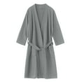 thumbnail image 5 of Long Sleeve Bathrobe for Women Fuzzy Women's Nightgowns & Sleepshirts Oversize Cozy Women's Robes House Womens Robe Grey, 5 of 5
