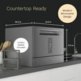hOmeLabs Digital Countertop Dishwasher with 6 Place Settings Energy
