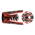 thumbnail image 1 of Ensemble d'Autocollants de Protection de Couverture de Carburant de Moto Réfléchissant Noir Orange pour RC390, 1 of 8