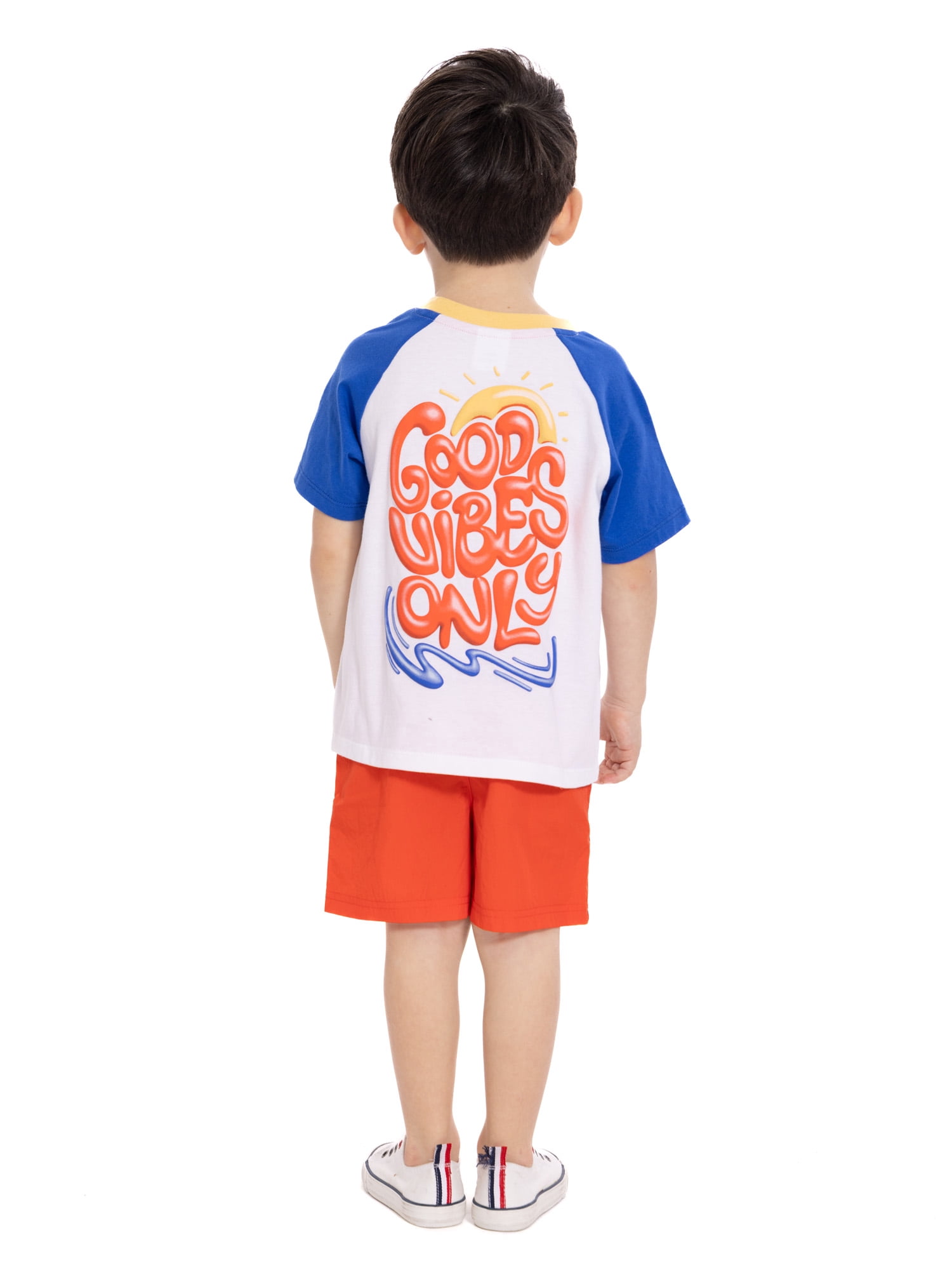 Wonder Nation Toddler Boys Short Sleeve Graphic Tee and Shorts Set, 2-Piece Sizes 12M-5T