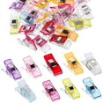 thumbnail image 1 of 50 clips de costura (colores surtidos), clips de costura multifuncionales, clips de bricolaje para costura, fijación de tela, 1 of 5