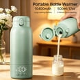 thumbnail image 5 of Portable Bottle Warmer for Travel – Dual Heating Modes for Breast Milk & Water, Portable Milk Warmer with Fast Heating & Long Battery Life, 17 Ounces Large Capacity to Meet Your All-Day Needs, 5 of 13