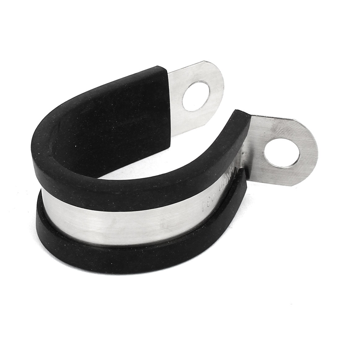 Aexit 65mm Dia Clamps EPDM Rubber Lined P Clips Water Pipe Tube Hose Clamps Strap Clamps Holder 2pcs 
