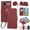 Red, variant on Allytechgroup Wallet Case for Google Pixel 9, Zipper Pocket Phone Case with Card Slots, Crossbody Strap, Magnetic Closure Shockproof PU Leather Flip Folio Case for Girls Women, Beige