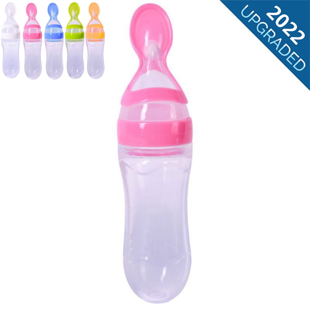 Silicone Baby Food Dispensing Spoon 3oz 90ml Infant Squeeze