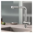 thumbnail image 2 of Brushed Nickel Kitchen Faucet, Cold Hot Water Mixer Crane Tap, Sprayer Stream Rotation Sink Tapware Wash For Kitchen Pull Out ,Versatile Features, 2 of 7