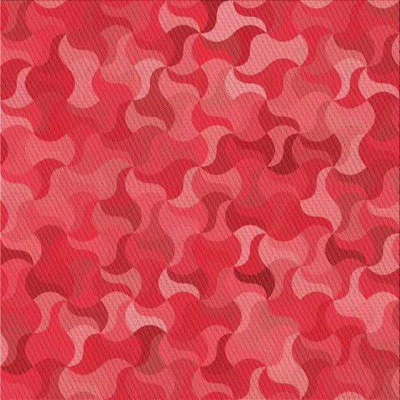 Ahgly Company Indoor Square Patterned Red Area Rugs, 8' Square