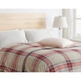 thumbnail image 4 of Clara Clark  Ultra Plush Thick Reversible Microfiber Heavy Blanket - Raschel Imitation Mink Blanket Red Plaid Full - 55x82 Plaid, 4 of 5
