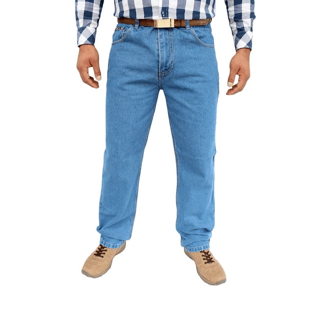 Pantalón de mezclilla rígida John Silver Corte recto tipo vaquero Color azul claro