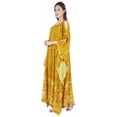 thumbnail image 7 of Moomaya Boat Neck Caftan Rayon Cover Up Printed Cold Shoulder Kaftan Maxi Dress, 7 of 7