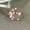 Rose Gold, variant on Women's Fashion Copper Star Moon Pentagram Open Ring with Gold-Plated Artificial Gemstones
