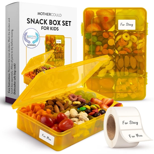 Juego de recipientes para aperitivos Mothercould con 8 compartimentos, 2 unidades