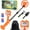 Orange-2, variant on Fovendi Metal Detector Pinpointer - Professional Waterproof Handheld Pin Pointer Wand - High Sensitivity 360° Detection - Search Treasure Pinpointing Finder Probe for Adults, Kids - Orange