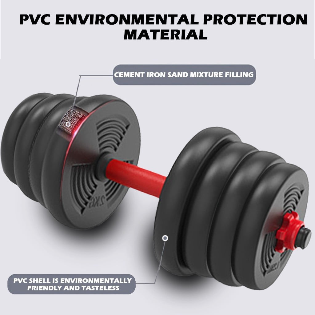 Guzom Exercise & Fitness- Adjustable Weights Dumbbells Set, Free Weights Set with Connecting Rod 30KG