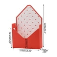 thumbnail image 2 of Valentines Day Envelope Boxes,Red Valentine Envelope Gift Box, Flower Wrapping Paper, Decorative Flower Box with Love Letters Design for Proposal Wedding Party 9*14in L, 2 of 9