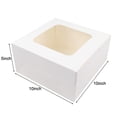 thumbnail image 2 of CPDD 24pcs 10x10x5 Inches Cake Boxes with Window White Paper Bakery Box Square Cardboard Cajas Pasteles Disposable Cake Box for Pastries, Cookies, Pie, Cupcakes --, 2 of 7