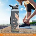 thumbnail image 6 of Sports Water Bottle 1000ML Tritan Food Grade Clear Water Bottle Fitness Outdoor Sports Bike Lovely Cartoon White Rabbit, 6 of 7