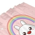 thumbnail image 4 of YFYANG Waterproof Bathroom Shower Curtain, Happy Rainbow Rabbit Shower Curtain Set with Hooks, Home Bathroom Tub Decor - 72 "x72", Plastic Hooks, 4 of 6