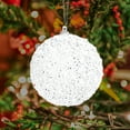 thumbnail image 5 of Costeam 6 PCS Christmas Large Velvet Balls Ornaments 3 In Shatterproof White Green Tree Hanging Plastic Ball Set Xmas Bulk Flocked Ornaments for Christmas Tree Home Party, 5 of 8
