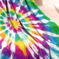 thumbnail image 3 of Rainbow Tie Dye Mandala Pattern Blanket,Comfortable Soft Flannel Throw Blanket,All Season,Warm Lightweight Blankets for Sofa Bed Couch Living Room Chair,30"x40", 3 of 4