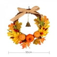 thumbnail image 2 of Shengshi Artificial Rattan Berry Maple Leaf Fall Door Wreath Door Wall Ornament Hot Sale Products For Halloween Accessories New Style, 2 of 5