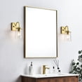 thumbnail image 2 of Living District Avani 1-Light Iron & Glass Bath Sconce in Chrome and Clear, 2 of 7