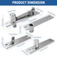 thumbnail image 2 of Bisagras pivotantes TamBee Heavy Duty para puertas de madera, 2 of 9