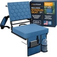 thumbnail image 2 of Folding Reclining Stadium Seat with Back Support, Portable Bleacher Chair with for Sports  Outdoor, 2 of 8
