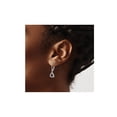 thumbnail image 3 of 1/5 Carat (Ctw) Black & White Diamond Dangle Earrings in Sterling Silver for Women, 3 of 6