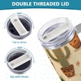 thumbnail image 5 of Cactus Denim Hat 40 oz Tumbler with Handle Insulated&nbsp;Travel Mug&nbsp;Lid Straw Leak Proof Steel Vacuum Water Bottles Glasses Fits in Car Cup Holder, 5 of 7