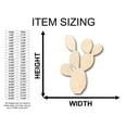 thumbnail image 2 of Unfinished Wood Cactus Shape - Craft - up to 46" DIY 42" / 1/2", 2 of 3