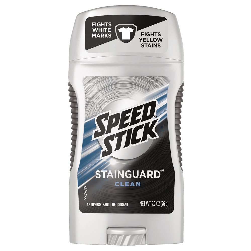 Speed Stick Stainguard Clean Men's Antiperspirant / Deodorant Stick, 2