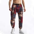 thumbnail image 2 of Betivan Men's Drawstring Aladdin Hippie Harem Pants Loose Drop Crotch Trousers, 2 of 5