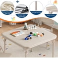 thumbnail image 3 of Versatile activity set: mesa game con 2 foldable sillas para 2 - 10 year - old niños. non - slip legs, light structure, easy to store in small spaces, ideal dining room y almacenamiento, 3 of 7