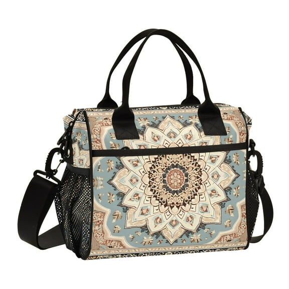 Pattern Boho Bohomia Cooler Bag Lunch Bag Soft Cooler Cooling Tote Insulated Lunch Box for Adult Men Women