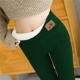 thumbnail image 6 of Women's Winter Thermal Casual Pants High Waist Elastic Leggings Solid Warm Workout Capris Trousers Comfortable Fit Comfortable Sweatpants for Women Relaxed Fit Pant, 6 of 7
