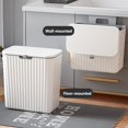 thumbnail image 2 of Cubo de Basura de Cocina Montado en la Pared Cubo de Basura de Cocina de Gran Capacidad con Tapa Cubo de Basura Colgante para Mueble de BañO 7L, 2 of 5