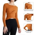 thumbnail image 4 of Valcatch Women's Crew Neck Long Sleeve Tops Yoga Sports Fitness Shirt, 4 of 6
