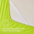 thumbnail image 4 of yughcvbio Queen Sheets  Soft Microfiber Cooling Sheets Drap Lit with Corner Straps  Calla Green Deep Pocket Luxury Hotel Cozy Bedding Set, 4 of 8