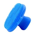 thumbnail image 2 of Cepillo de limpieza facial Salvador herramienta de cuidado de fregado flexible silicona suave húmedo y seco azul, 2 of 9