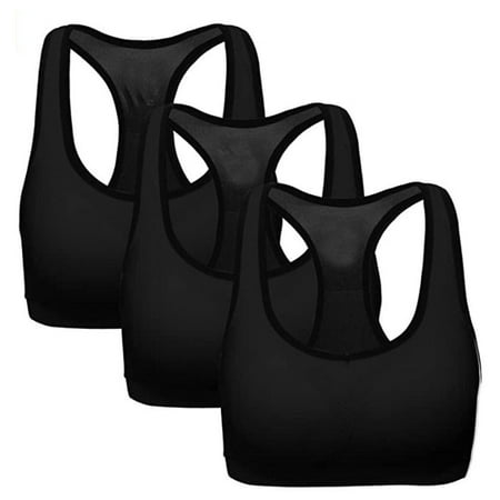 

〖TOTO〗Intimates For Women 3Pc Women Racerback Sports Bras - High Workout Activewear Bra