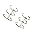 thumbnail image 1 of 6 Pcs 20mm 3-Ring Metal Silver Loose-Leaf Split Hinged Rings Scrapbooking Book Binder Rings for Diary Photo Album Binding, 1 of 9
